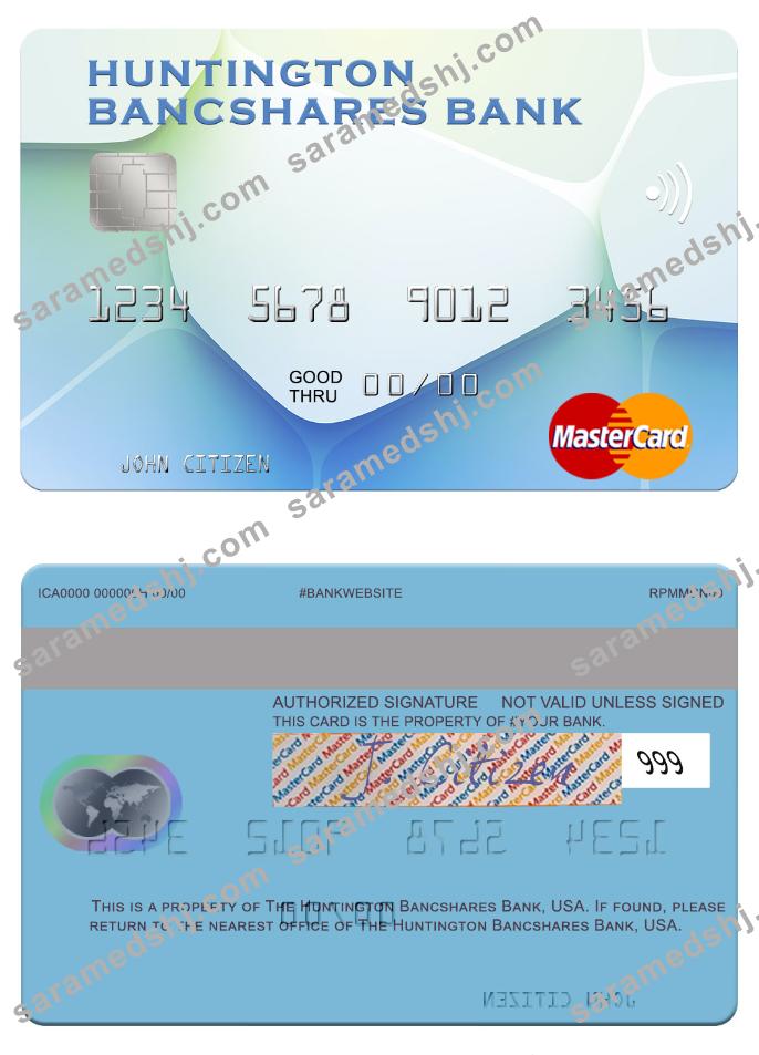 USA Huntington Bancshares Bank mastercard